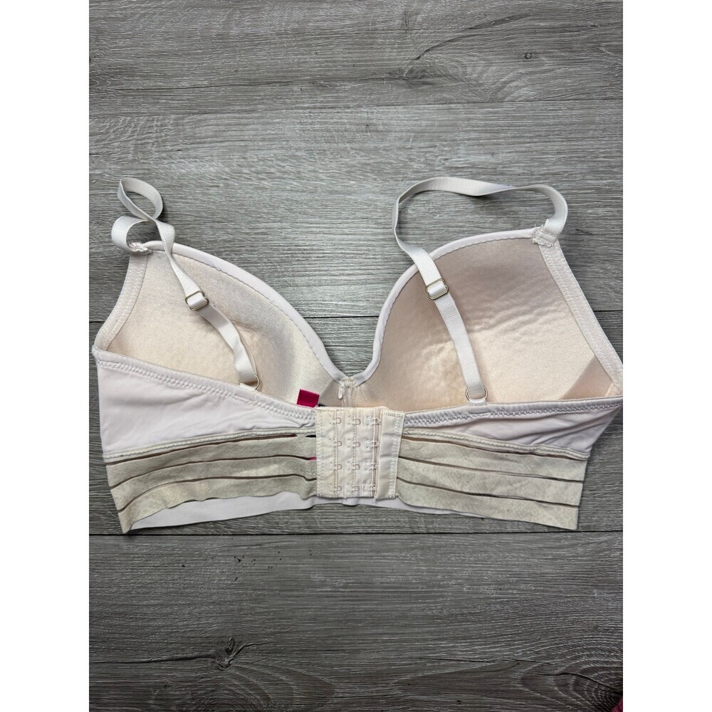 Soft Ivory Longline Padded Wireless Bra Adjustable Straps Size 34C - Picture 6 of 8